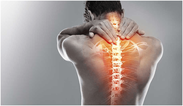 Síntomas de dor nas costas